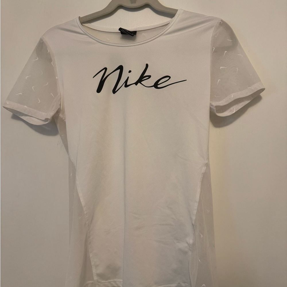 Nike White and Mesh Tee